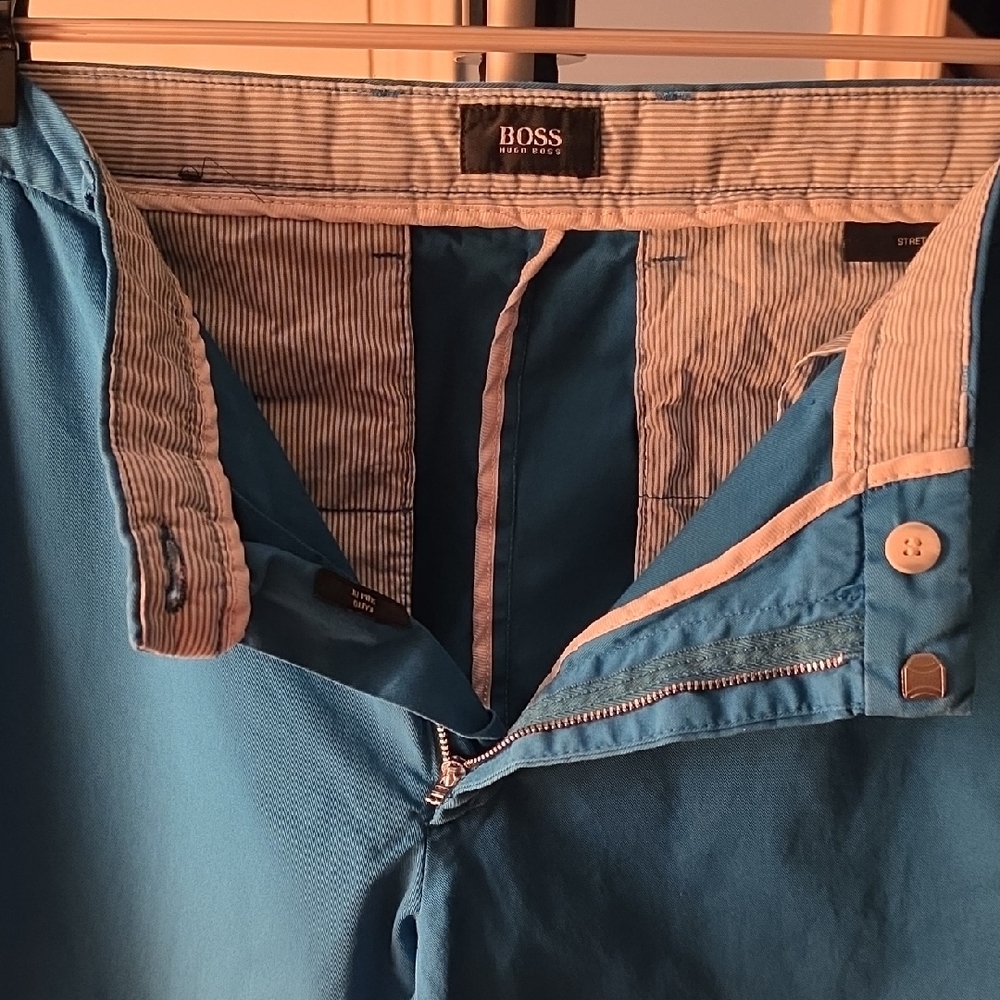 Boss Men's Teal Chinos